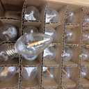 Meconard C7 LED Replacement Christmas Light Bulbs, C7 Shatterproof LED Bulbs for Christmas Indoor Outdoor String Lights, E12 Candelabra Base, Commercial Grade Holiday Bulbs, Warm White, 25 Pack