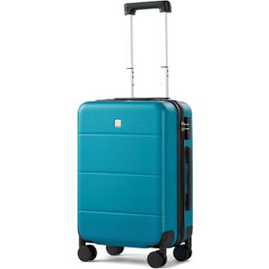 Hanke 20 Inch Carry On Luggage 22x14x9 Airline Approved PC Hard Shell Suitcases Lightweight Travel Luggage with Wheels TSA Luggage for Women Men(Caribbean Blue)