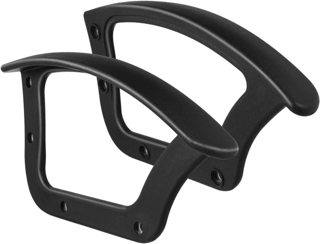 Office Chair Arm Rest Ring Replacement Part 2 Pieces Black, 43X25X3CM