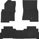 Car Floor Mats Custom Fit for Nissan Frontier 2008-2021 Crew Cab Odorless Washable Heavy Duty Rubber (All Weather) Floor Liners Black