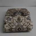 Washable Kitchen Runner Rug 4x12 - Low Pile Soft Rugs for Hallway Entryway Wide Vintage Stain Resistant Carpet with Non-Slip Rubber Backing Thin Indoor Floor Mat for Living Room Bedroom (Beige,3x12ft)