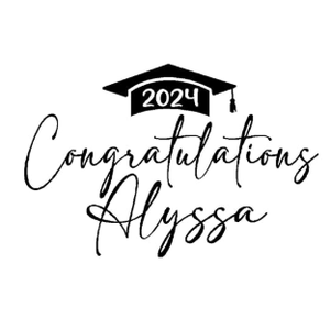 Congratulations Graduate Custom Name and Year Decal, Graduation Party Entrance Sign, Balloon Arch Party Removable Wall Art, Sign Making Class