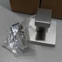Heavy Duty Stainless Steel Towel Hooks, Wall Mounted Square Robe Hooks for Bathroom, Kitchen, Bedroom, Hotel Brushed Nickel 2 Pack