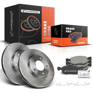 A-Premium 10.94 inch(278 mm) Front Vented Disc Brake Rotors + Ceramic Pads Kit Compatible with Select Ford, Mazda and Mercury Models - Escape 2001-2007, Tribute 2001-2006, Mariner 2005-2007, 6-PC Set