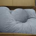 Momcozy Pregnancy Pillows for Sleeping, U Shaped Full Body Maternity Pillow with Removable Cover - Support for Back, Legs, Belly, HIPS for Pregnant Women, 57 Inch Pregnancy Pillow for Women, Grey