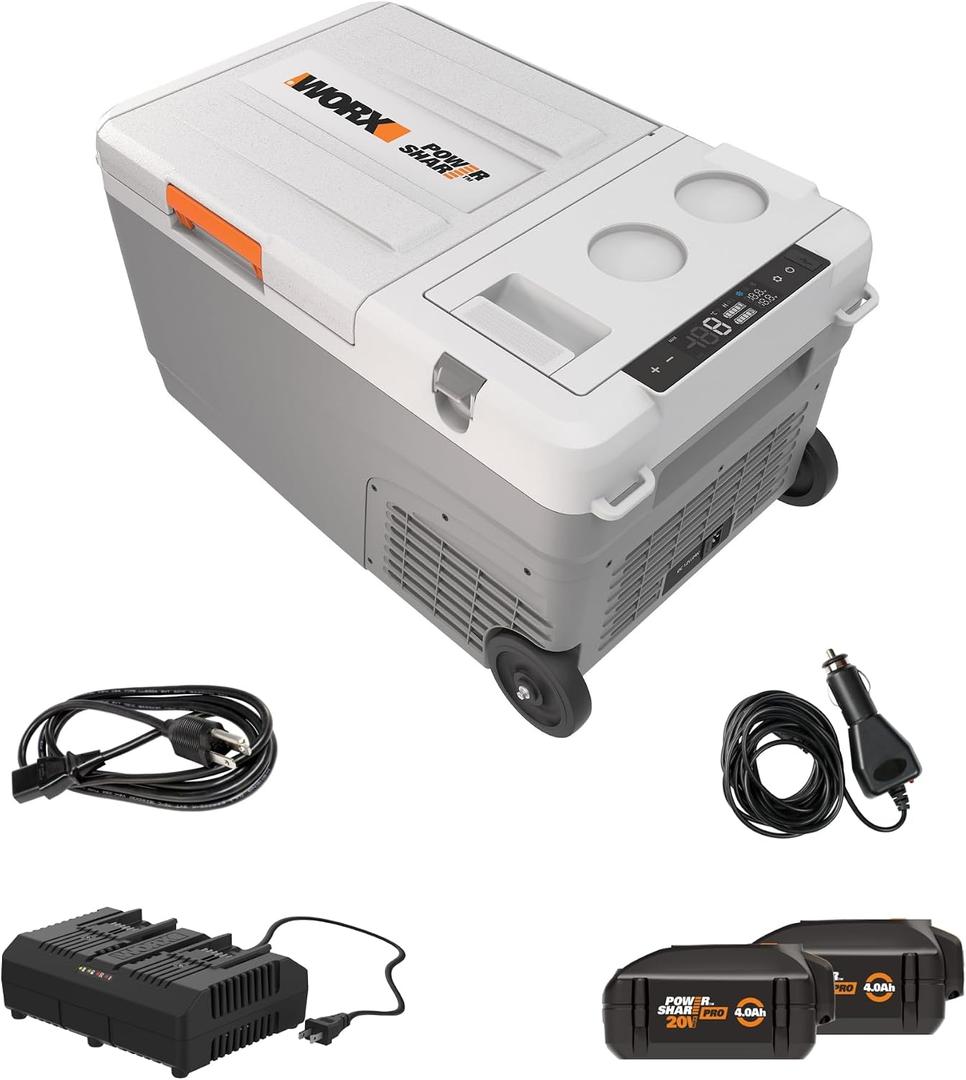 Worx Electric & Battery Powered Cooler with Power Share