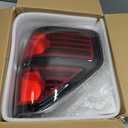 OKLPF rear brake tail light compatible with 2009 2010 2011 2012 2013 2014 ford f150,replacement red taillight assembly red smoked tail light,includes a luxurious box,right passenger side