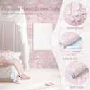 Dimoon 17.3" X 98.4" Peel and Stick Wallpaper Pink White Modern Forest Floral Wallpaper Renter Friendly Waterproof Removable Self Adhesive Wall Paper Bedroom Livingroom Cabinets Vinyl