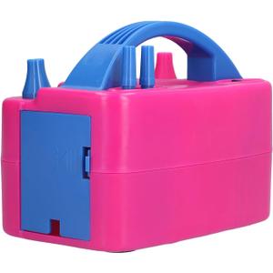 Electric balloon pump, balloon bounce pump, non-slip base, wire storage box design, easy to use, double spout easy to store (European standard AC220V)