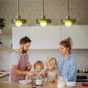 Glass Pendant Light Vintage Hanging Light Fixture Modern Kitchen Island Mid Century Modern Lamp Green