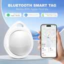 4 Pack Tracker Tags [Apple MFi Certified] Bluetooth Air Tracker Pair with Apple Find My (iOS Only) Smart Tracking Tags Keys Finder Item Locator Worldwide Tracker for Pets Backpack Wallet Luggage