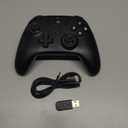 ECHTPower Wireless PC Gaming Controller - Hall Effect Joystick, 2.4G & Wired 1000Hz Polling Rate, 800mAh Battery, Adjustable Turbo/Vibration - for PC/Switch/iOS/Android (Black)