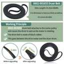Upgraded Sam-Sung Dryer Repair Kit Compatible with Samsung Dryer Roller Replacement Kit, Replacement for Samsung Dryer Parts DC97-16782A Dryer Roller, DC93-00634A Idler Pulley, 6602-001655 Belt