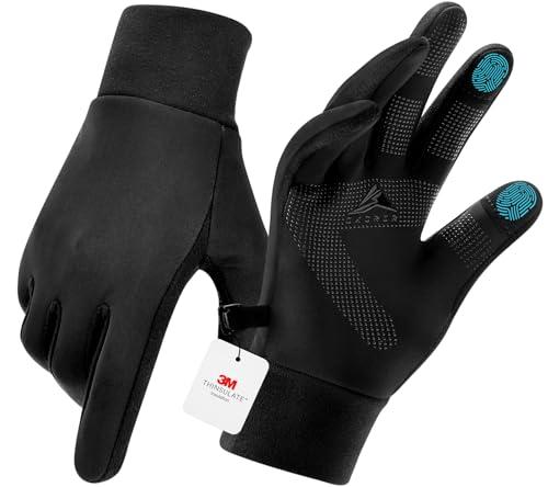 GXCROR Winter Gloves with Windproof & 3M Thermal Insulation, Touchscreen & Anti-Slip, Ideal for Running, Cycling, Hiking, Driving, and Outdoor Activities