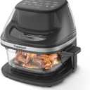 Cuisinart Air Fryer, Glass Basket & ClearView Window, 5 Functions, 4 Qt | Basket style air fryer with crisper plate, 5 cooking functions & 2 custom presets, 4qt air fryer heats to 450°F, AFC-4, Large