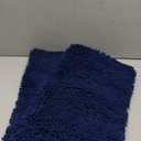 Smiry Luxury Chenille Bathroom Rugs 47x24, Extra Soft and Absorbent Shaggy Bath Mat, Machine Washable, Non-Slip Plush Carpet Runner for Tub, Shower, and Floor, Home Decor Accessories, Navy Blue