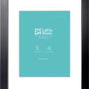 LaVie Home 14 x 17 Poster Frame Black, Display Pictures 11x14 with Mat or 14x17 Without Mat, Stable and Sturdy Picture Frame and Polished Plexiglass, Horizontal and Vertical Format of The Wall1 Pack