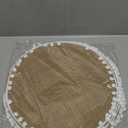 6 Pcs Round Jute Placemats with Fluffy Balls, Natural Burlap Place mats 15 inch Woven Placemats Farmhouse Rustic Boho Braided Heat Resistant Outdoor Placemat Patio Table Wedding Place Mats