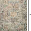 Loloi Margot Collection MAT-02 Terracotta/Lagoon 8'-6" x 11'-6" Area Rug feat. CloudPile, No-Shed Easy Clean Large Patterned Area Rug for Living Room, Bedroom, Dining Area