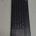 Logitech K400 Plus Wireless Touch TV Keyboard With Easy Media Control and Built-in Touchpad, HTPC Keyboard for PC-connected TV, Windows, Android, ChromeOS, Laptop, Tablet - Black