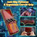Upgrade S600 Retro Gaming Console, Anti-Slip Patterns Retro Handheld Game Console, 4.0 Inch 720x720 IPS Screen and 18,000+ Classic Games Retro Game Console for Gaming/Playdate/Party/Gift, Red 64G