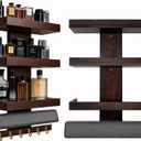 Picsurs Wall Mounted Cologne Organizer for Men, Perfume Shelf for wall