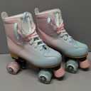 jessie Roller Skates for Girl and Women, PU Leather Fantastic Flash Wheel Kid Roller Skates Girls Ages 6-12 Beginner for Indoor Outdoor, size 36