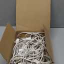 Romasaty 50FT Outdoor White String Lights with 20 Clear Bulbs, G40 Globe Patio String Lights for Indoor/Outdoor, Connectable Hanging Lights for Backyard Porch Balcony Party Decor - White Wire