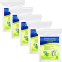 5 Pieces Plastic Drop Sheets for Painting, Waterproof and Dust-Proof Clear Cloth for Furniture Cover, 9x12 Feet Tarps