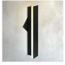 ASD 18" LED Linear Wall Sconce | Backlit Glow 3CCT, Porch Patio | Black | 1272 lm 18W | 3000K-5000K | TRIAC 10-100% | 120-277V 