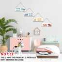 4 Pieces Construction Vehicles Decor Kids Room Wall Decor Wooden Sign - Motivational Wall Art For Kids Room Nursery Playroom Classroom(Sign-01)