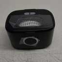 Ultrasonic Jewelry Cleaner, 47kHz Ultrasonic Retainer Cleaner Machine, 600ml Dental Cleaning Pod with 5 Modes, Dual Brush Ports and U-V Lights, Digital Timer for Eyeglasses, Rings, Watch Strap (Black)