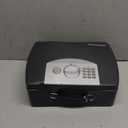 SentrySafe Portable Black Safe Box with Digital Keypad Lock, Small Steel Travel Safe with Carrying Handle for Money, Passport, 0.21 Cubic Feet, 4.4 x 13 x 10 Inches, P021E