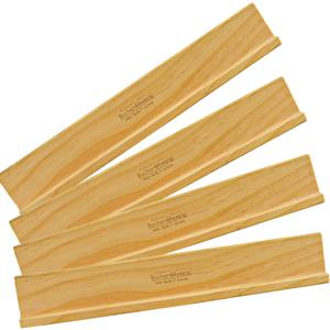 Bucher&Rossini Domino Racks 4packs - Authored Design Nut Brown Tile Holders for Dominoes Set Mexican Trains Mahjoon Chickenfoot