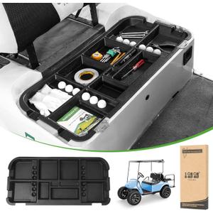 10L0L Golf Cart Under Seat Storage Tray for EZGO RXV TXT Club Car DS Precedent Electric Vehicle with Original Trojan Battery Underseat Organizer Container Holder Plate