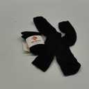 Artdear Diabetic Socks for Men & Women - 2 Pairs Non Binding Extra Wide Crew Socks for Swollen Feet Seamless Toe Loose Fit (Large, Black)