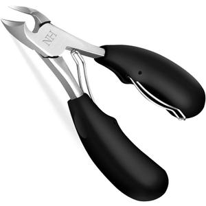 New Huing Podiatrist Toenail Clippers, Professional Thick & Ingrown Toe Nail Clippers for Men & Seniors,Pedicure Clippers Toenail Cutters, Super Sharp Curved Blade Grooming Tool