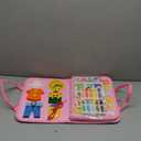 hahaland Toddler Busy Board Montessori Toys for 3 Year Old Girl Gifts, Educational Learning Toys with Life Skills, Alphabet, Number, Shape, Color, Easter Basket Stuffers Travel Sensory Busy Book Age 3