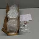 Tubicen Mid Century Modern Wall Sconce Gold Art Deco Bathroom Sconces Frosted Glass Shade 12.5" H Dimmable Single Vanity Light for Bathroom Living Room Bedroom E12 Bulb Base