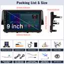 8 Core 6G+128G Android Car Stereo Radio for Honda Civic 2016 2017 2018 2019 2020 with 9 Inch 360° Panoramic View Touch Screen Wireless CarPlay Android Auto Backup Camera GPS WiFi
