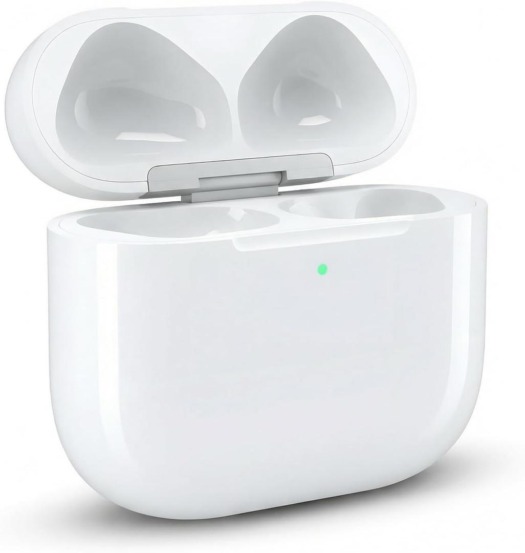 Compatible for AirPods 4 Charging Case Replacement AirPod 4th Generation with Wireless Charging Bluetooth Pairing Sync Button (No Earbuds) (Compatible for AirPods 4th)