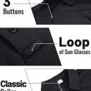 5 x TACVASEN Men's Long Sleeve Polo Shirts Quick Dry Tactical Golf Collared Lightweight Work Breathable Moisture Wicking Outdoor L