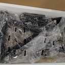 Swivel TV Stand with Mount and Power Outlet, Entirement Center, Black TV Console Table