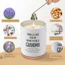 Pregnancy Announcement Gifts for Grandma, 10OZ Funny First Time New Grandma Gifts, Announcement Promoted to be Grandmas Gift, Lavender Scented Soy Candle, Smells Like You’re Going to Be A Grandma