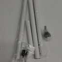 BeBecome Sliding Door Security Bar17-50 inch Adjustable Patio Door Security bar with Rubber Tips Apartment Bedroom Bottom of Door Heavy Duty Interior White