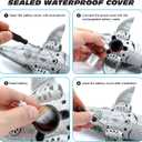 fromeasy Remote Control Dinosaur Toys for Kids 3 4 5 6 7, Mosasaurus Diving Toys RC Boat with Light and Spray Water for Swimming Pool Lake Bathroom Ocean Protector Bath Toys, Small