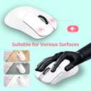 Wireless Keyboard Mouse Combo, Full Size Colorful Round Keycaps Bluetooth Keyboard with Numeric Keypad, Silent 2.4GHz Mouse, Typewriter Computer Keyboard and Mouse Set for Laptop, PC, Windows (Gray)