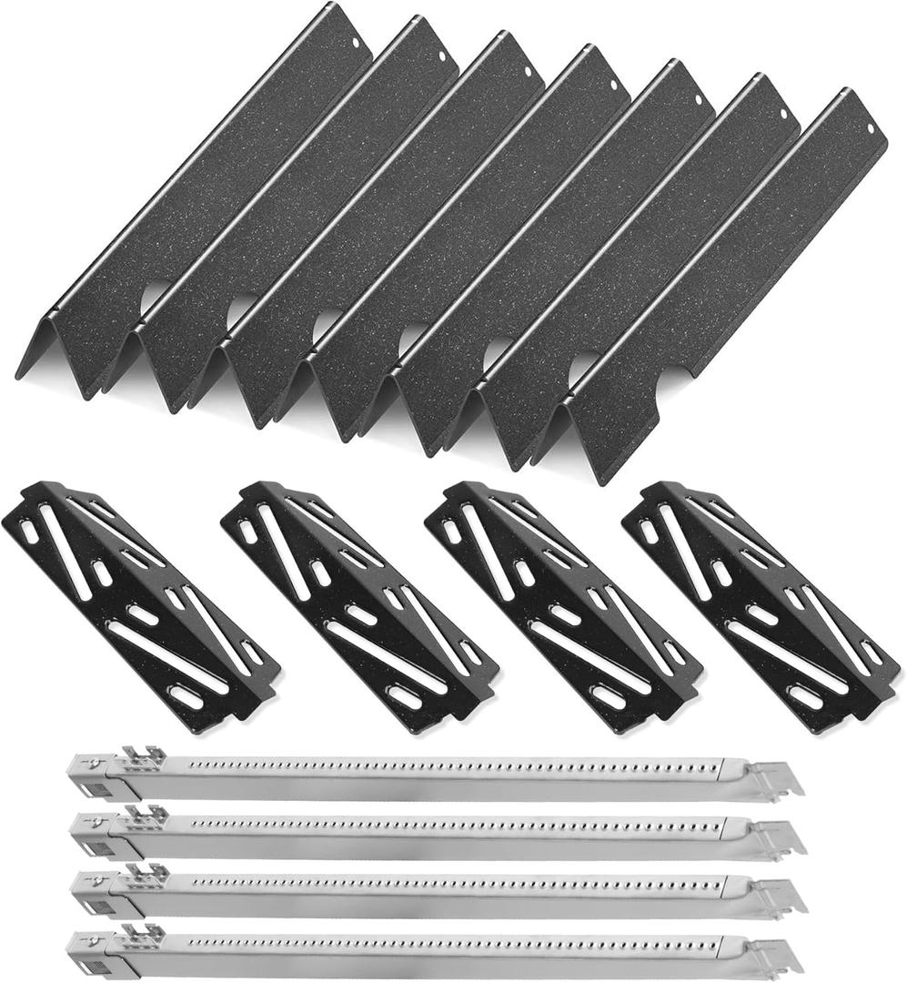 Grill Replacement Parts for Weber GS4 Genesis II E-410, S-410, Genesis II LX E-440, S-440, Flavorizer Bars Heat Deflector Grill Burners, 67489, 67490, 67491, 66041, 66033, 66796, Weber Grill Accessary