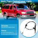 No.33820-0C040 Automatic Transmission Gear Shifter Cable for Toyota Tundra Sequoia 2005-2007 4.7L V8 Gearshift Control Lever Selctor