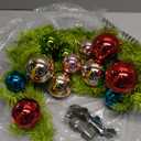 Jutom 6 ft Bright Green Whimsical Christmas Garland with Lights Lime Green Ornament Garland with Christmas Balls Ornaments Xmas TRE for Fireplace Staircase Porch Home Door Outdoor Holiday Decor